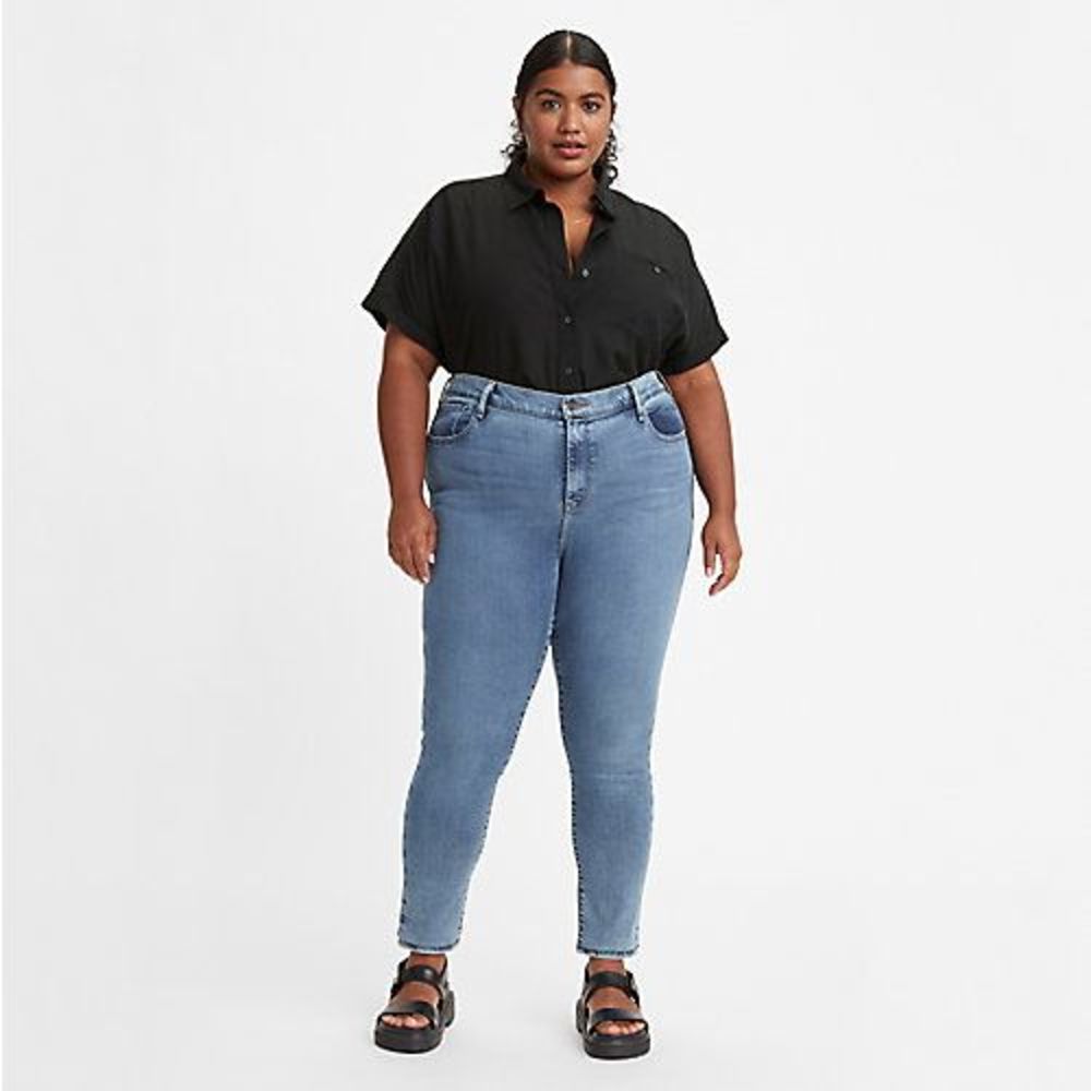 721 High Rise Skinny Women's Jeans (Plus Size) - Games Plus - Dark Blue